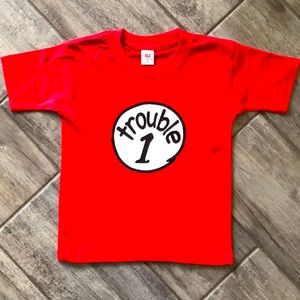 A.J. Apparel trouble one T- shirt. NWOT